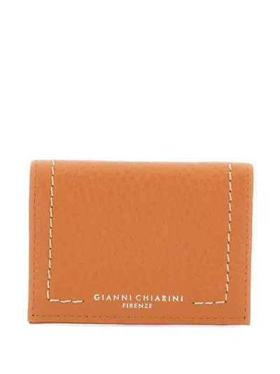 Gianni Chiarini Bubble Card Holder In Orange