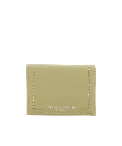 Gianni Chiarini Bubble Card Holder Wallet In Green