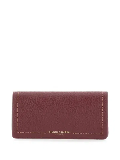 Gianni Chiarini Bubble Grain-leather Wallet In Red
