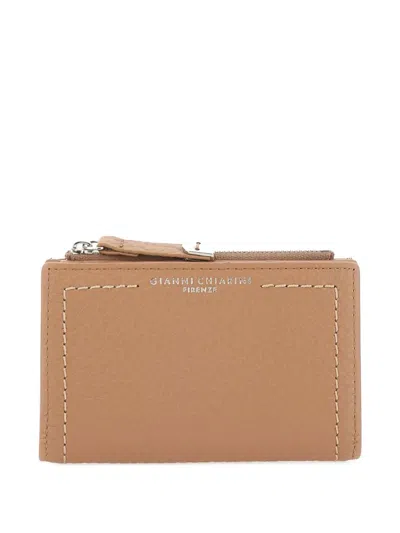Gianni Chiarini Nude Neutrals Leather Wallets Bubble In Brown