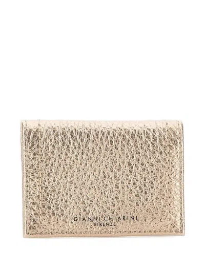 Gianni Chiarini Bubble Maxi-grain Card Holder In Neutral