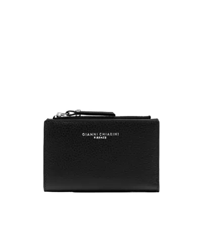 Gianni Chiarini Bubble Zip-up Wallet In Black