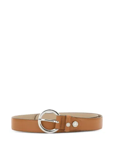 Gianni Chiarini Buckled Leather Belt In Brown