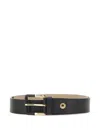 Gianni Chiarini Buckled Leather Belt In Black