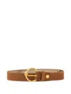 Gianni Chiarini Buckled Suede Belt In Brown