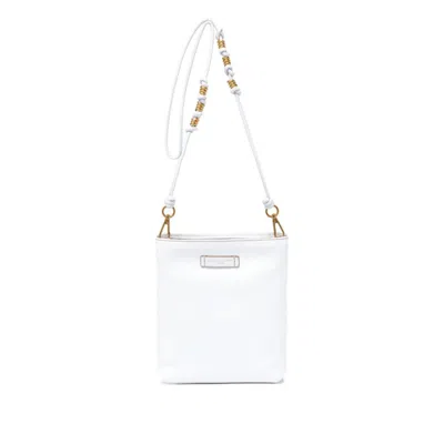 Gianni Chiarini Camilla White Leather Handbag