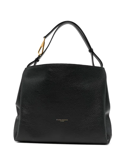 Gianni Chiarini Cecile Leather Tote Bag In Black