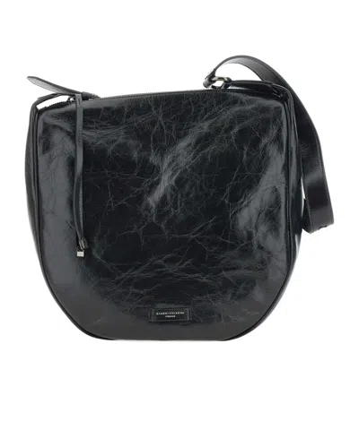 Gianni Chiarini Charlotte Logo Detailed Shoulder Bag In Black