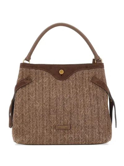 Gianni Chiarini Claudette Woven Shoulder Bag In Brown