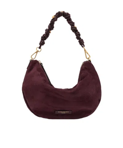 Gianni Chiarini Small Cleo Knotted-handle Shoulder Bag In Burgundy ...