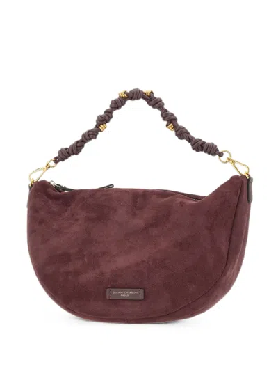 Gianni Chiarini Cleo Suede Shoulder Bag In Red