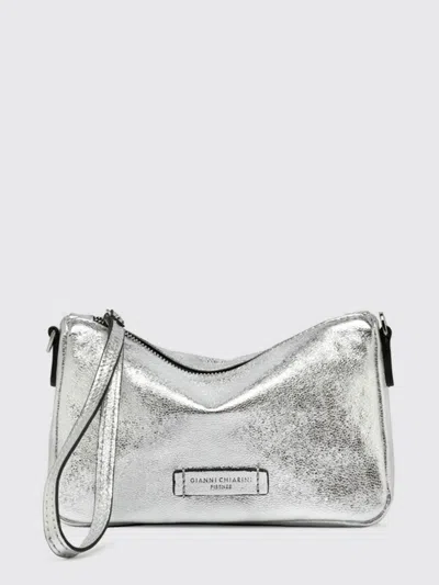 Gianni Chiarini Club Marcella Shoulder Bag Woman In Silver