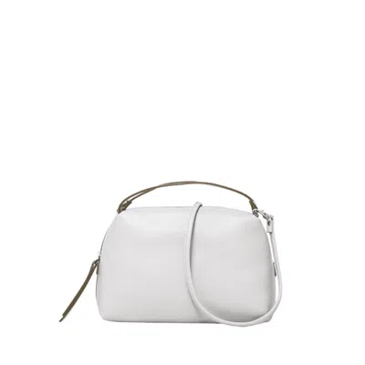 Gianni Chiarini Compact Mini Handbag With Dual Handles In White