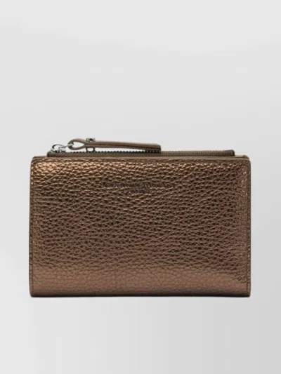 Gianni Chiarini Compact Textured Leather Accessories In Brown