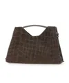 Gianni Chiarini Crocodile-effect Top-handle Bag In Brown