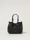 Gianni Chiarini Small Dua Textured Leather Shoulder Bag In Black