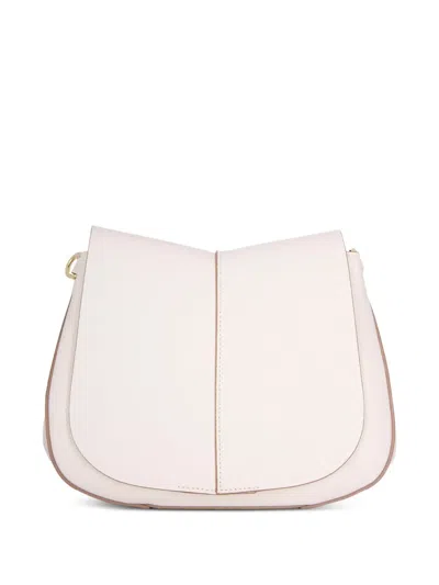 Gianni Chiarini Curved Panelled Shoulder Bag In White