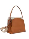 Gianni Chiarini Curved-top Satchel Bag In Brown