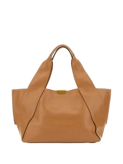 Gianni Chiarini Double-handled Shoulder Bag In Brown