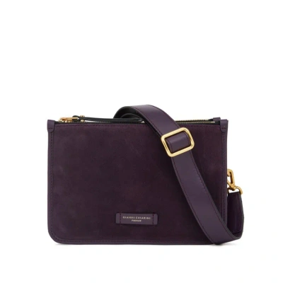Gianni Chiarini Debbie New Crossbody Bag In Plum Leather In Purple