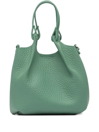 Gianni Chiarini Detachable Leather Tote Bag In Green