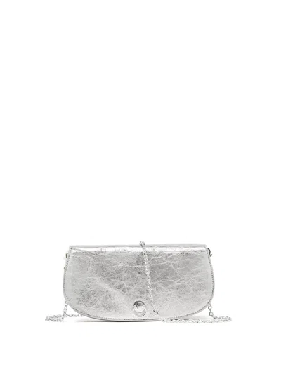 GIANNI CHIARINI GIANNI CHIARINI DEVA CLUTCH IN LAMINATED LEATHER