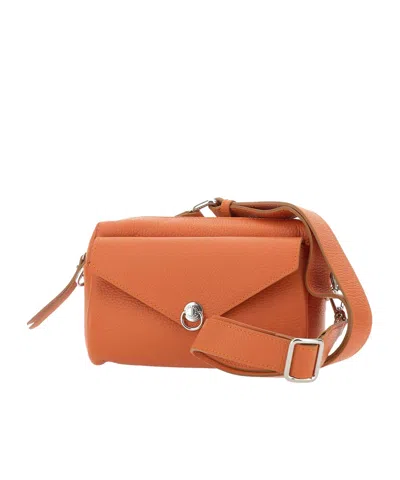 Gianni Chiarini Deva Foldover-top Shoulder Bag In Orange