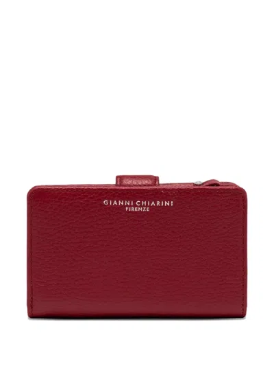 Gianni Chiarini Dollaro Flap-button Wallet In Red