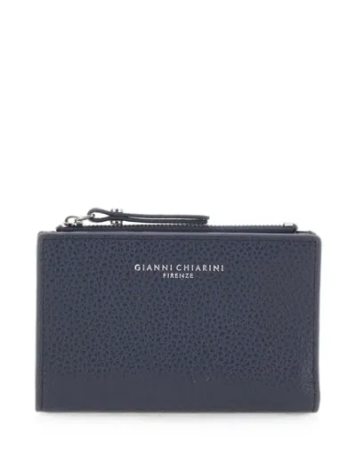 Gianni Chiarini Dollaro Grained Leather Wallet In Pink