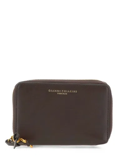 Gianni Chiarini Dollaro Leather Wallet In Brown