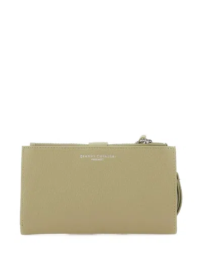 Gianni Chiarini Dollaro Logo-detail Wallet In Green