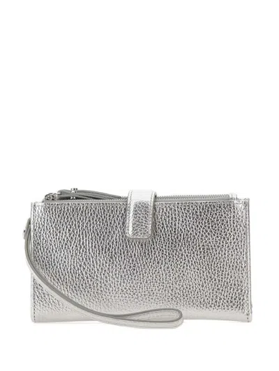 Gianni Chiarini Dollaro Metallic Wallet In Silver