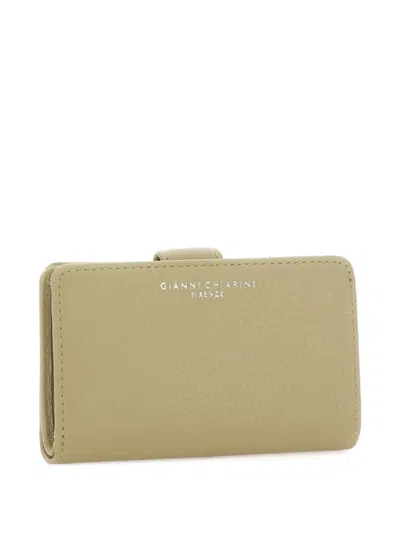 Gianni Chiarini Dollaro Pebbled Wallet In Green