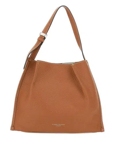 Gianni Chiarini Dory Shoulder Bag In Brown