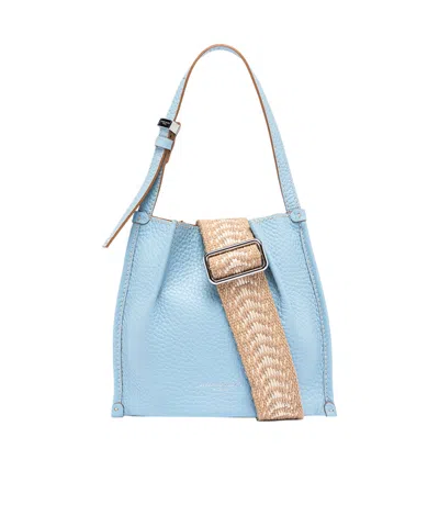 Gianni Chiarini Dory Sky Shoulder Bag In Blue