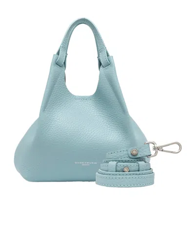 Gianni Chiarini Double Handle Shoulder Bag In Blue