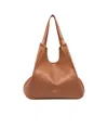 Gianni Chiarini Dua Bag In Brown Double Grain Maxi Leather In Brown