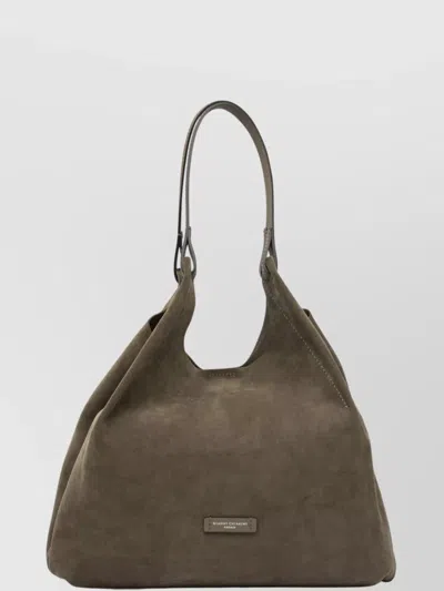 Gianni Chiarini Double Handle Suede Finish Shoulder Bags
