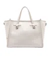 Gianni Chiarini Marcella Structured Calf Leather Shoulder Bag In White