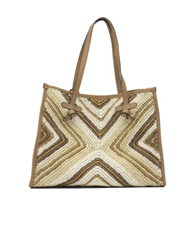 GIANNI CHIARINI DOUBLE-HANDLED SHOULDER BAG