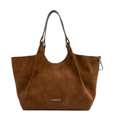 Gianni Chiarini Double-handled Shoulder Bag In Brown