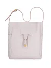 Gianni Chiarini Drawstring Shoulder Bag In Pink