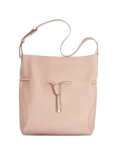 Gianni Chiarini Drawstring Shoulder Bag In Pink