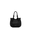 Gianni Chiarini Small Dua Textured Leather Shoulder Bag In Black
