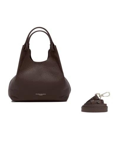 GIANNI CHIARINI DUA LEATHER TOTE BAG