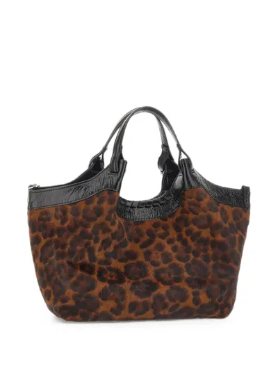 Gianni Chiarini Dua Animal-print Handbag In Brown