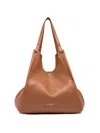 Gianni Chiarini Dua Bag In Brown Double Grain Maxi Leather In Brown