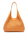 Gianni Chiarini Dua Bag In Orange Woven Straw In Red