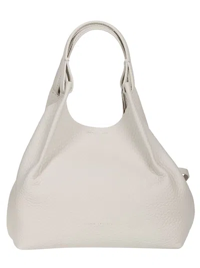 Gianni Chiarini Dua Calf Leather Shoulder Bag In White