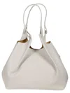 Gianni Chiarini Dua Cow Leather Shoulder Bag In White